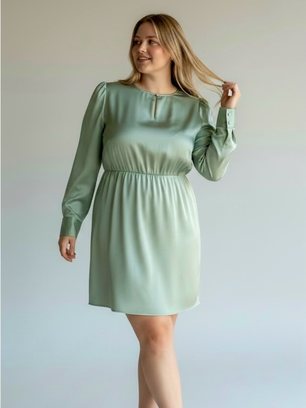 H&M Dress, Sage Green XXL